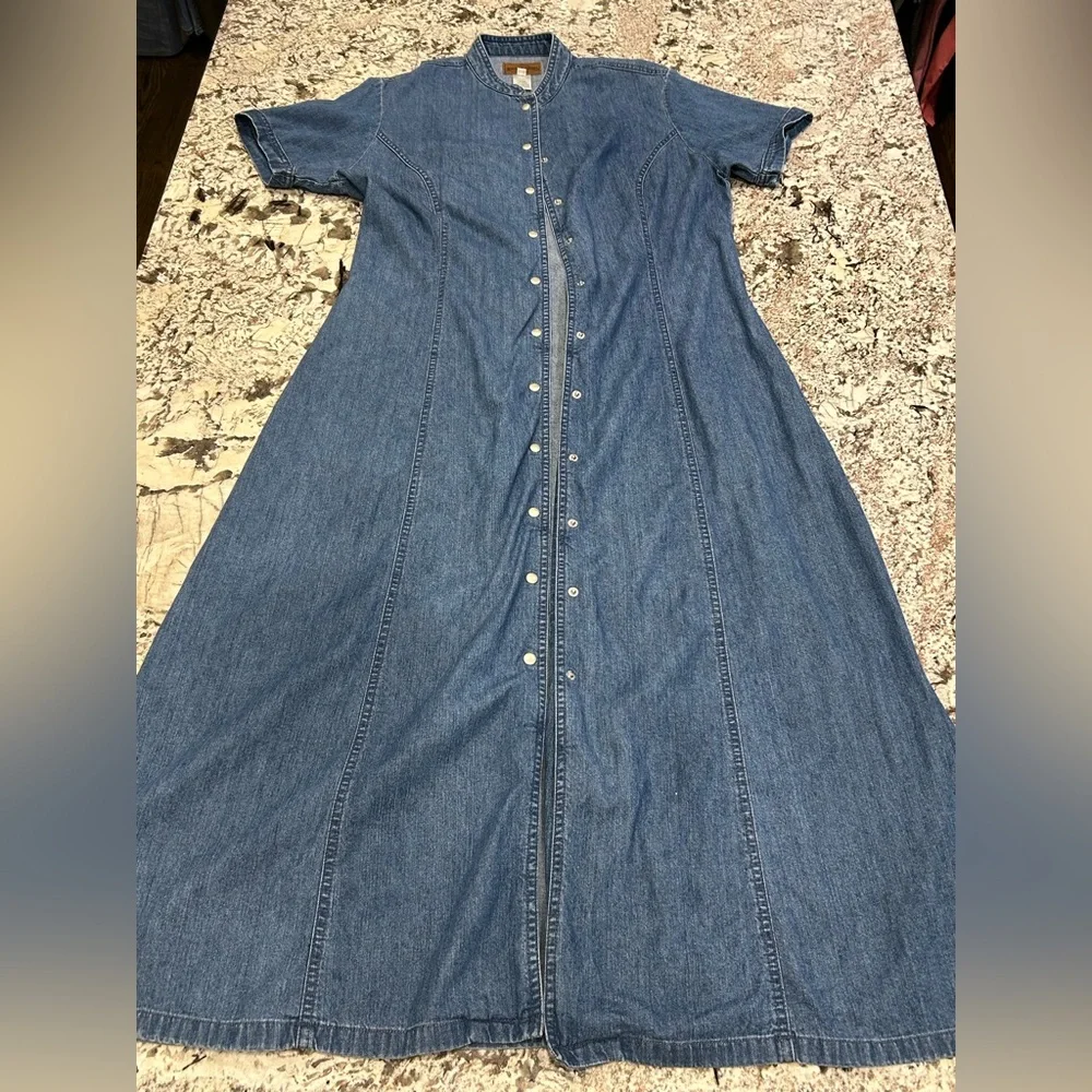 Vintage 90’s Pendleton Denim Maxi Dress - Picture 11 of 14